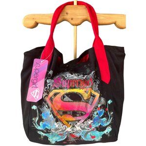 2010 TM & DC Comics Supergirl Polyester Tote Bag Multicolored 14" Height (TAGS)